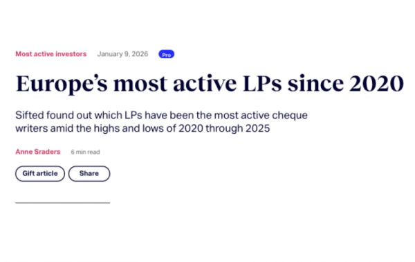 Isomer Recognised Among Europe’s Most Active LPs